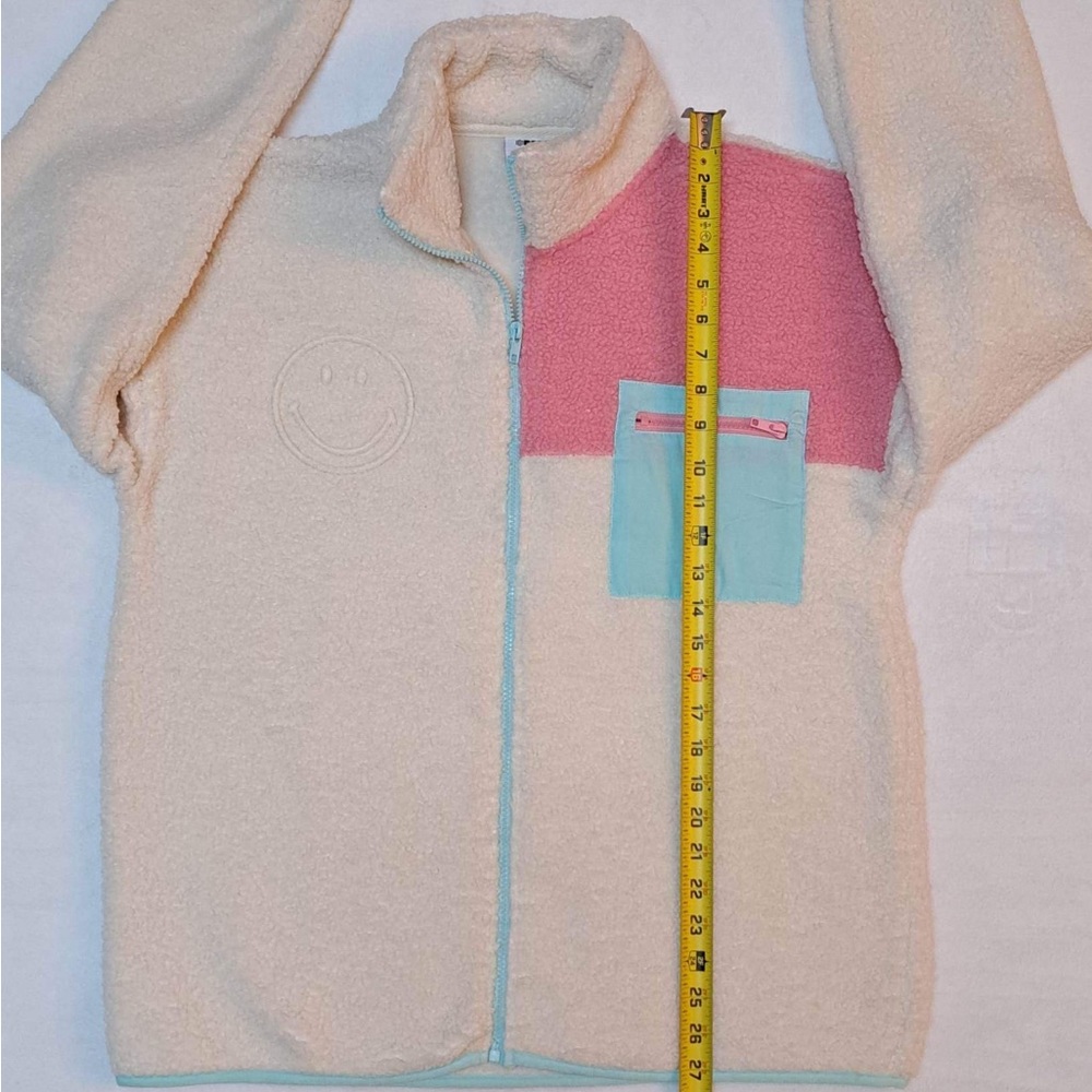 Samii Ryan x Smiley Sherpa Natural Zip Jacket - Picture 12 of 12